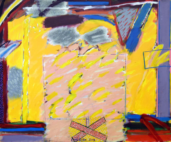 Dennis Buchan RSA Pollenca Postcard, 2004 Acrylic on canvas 137 x 167.5 cm