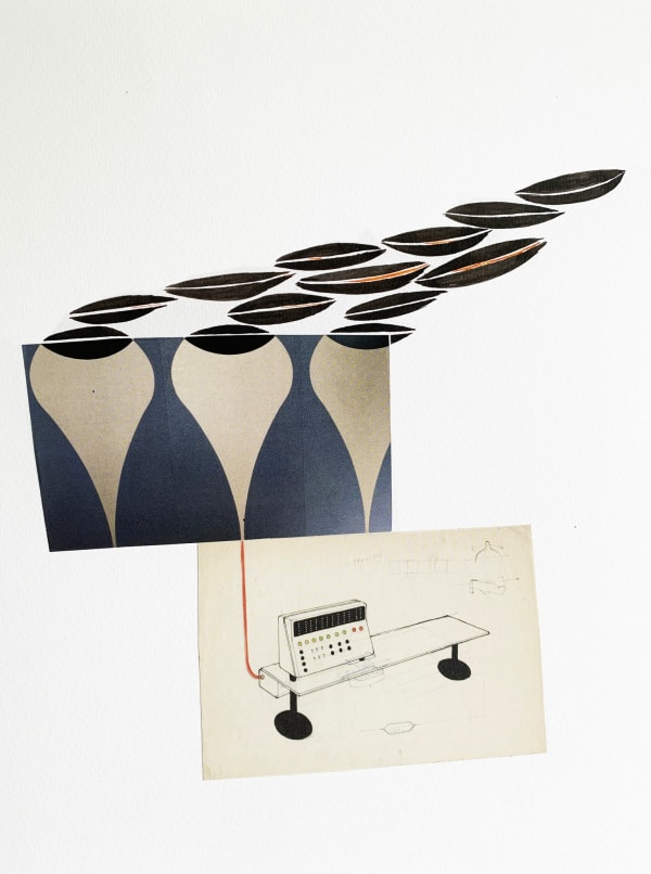 Gareth Fisher PRSA Untitled VIII, from the series Regions of the Ideal, 2020 Collage on watercolour paper 32 x 24 cm