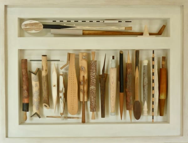 Doug Cocker RSA Naming of Parts No. 3, 2020 Painted wood 96 x 126 cm