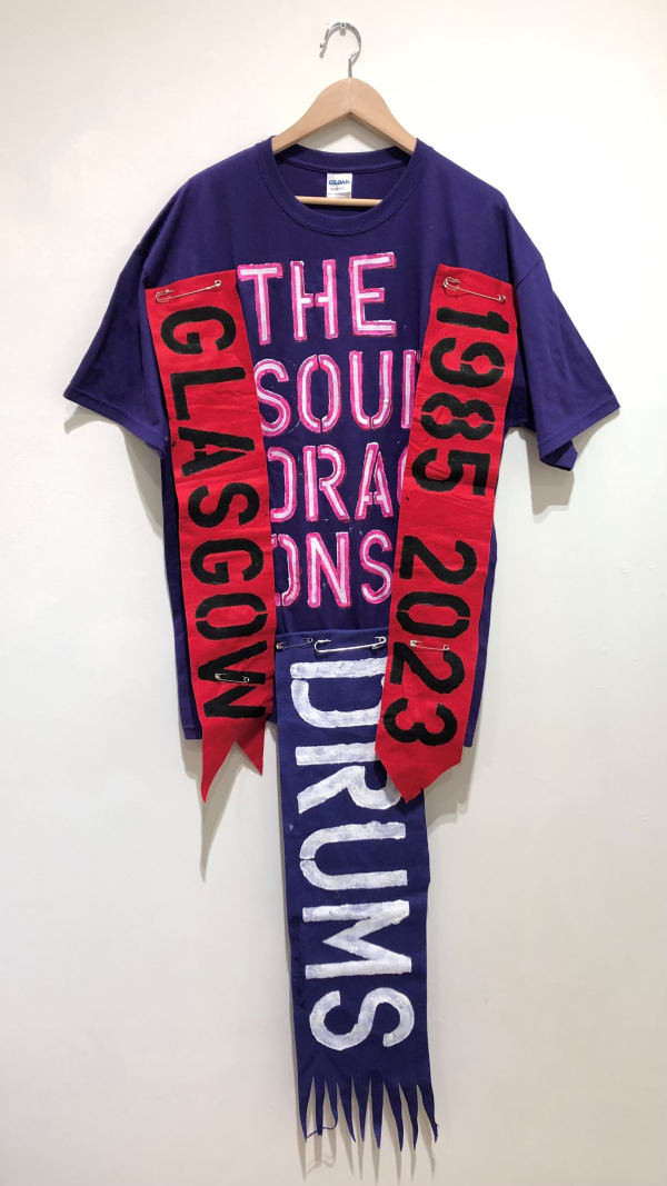 Ross Sinclair RSA, The Drummers Arms (Part One, Autumn Tour 2023) 6 – Glasgow Drums (T Shirt Paintings Series 1993 –)