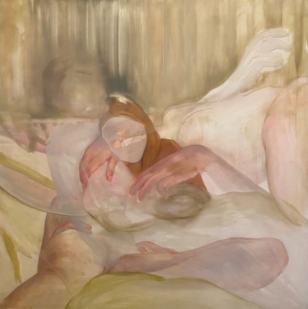 Antonina Kulmasova Propitiation, Part Two, 2021 Oil and acrylic on wood and acrylic 76 x 76 cm