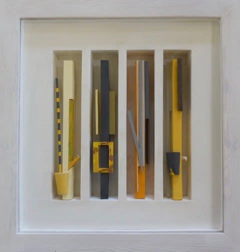 Doug Cocker RSA Pastoral Icons, 2020 Painted wood 55 x 52 x 8 cm