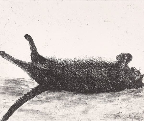 Elizabeth Blackadder RSA Amalia Sleeping, 2003 Etching 50 x 54 cm Edition of 80 plus 2 artist's proofs