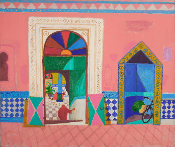 Leon Morrocco RSA Leaving the Mosque, Midday, 2007 Oil on canvas Artwork: 85 x 101 cm Framed: 96 x 111 cm