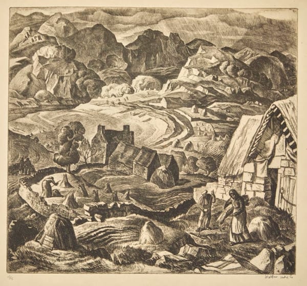 William Wilson RSA North Highland Landscape, 1934 Etching 36.5 x 38.8 cm