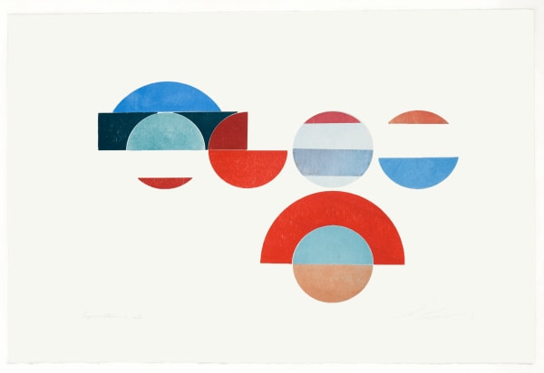 Jo Ganter RSA Improvisation in Colour 5 Relief print on Somerset satin Image: 56 x 76 cm