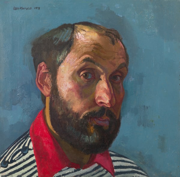 Leon Morrocco RSA Self Portrait, 1978 Oil on board 41 x 41 cm