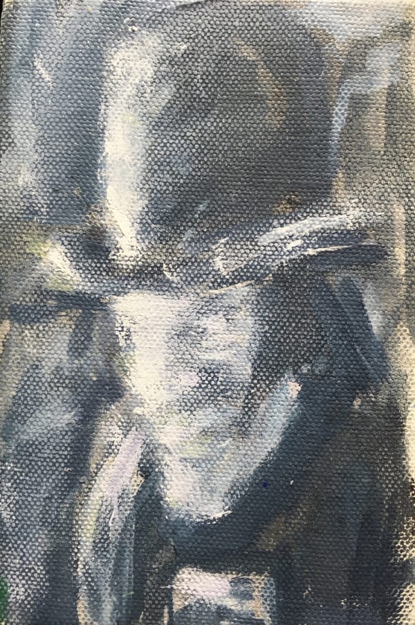 Henry Kondracki RSA Dr Jekyll Oil on canvas 15 x 10 cm