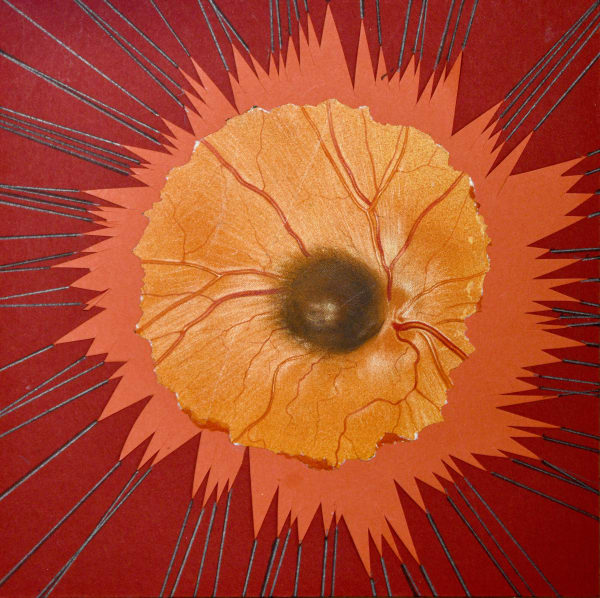 Sam Ainsley RSA The Awakening, 2020 Mixed media, collage and gouache Artwork: 14.5 x 14.5 cm