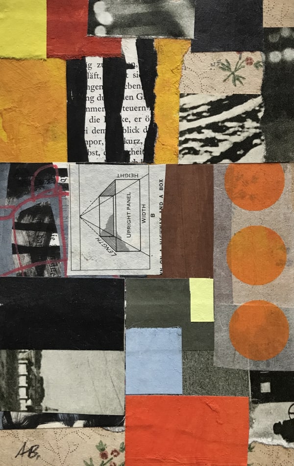 Alfons Bytautas RSA Homeward Bound, 2021 Mixed media collage on card 11.5 x 18 cm