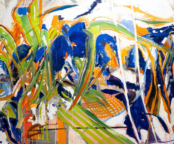 Sin Park There Will Be Singing about the Wild Tree Acrylic, oil pastel and oil on canvas 190 x 230 cm