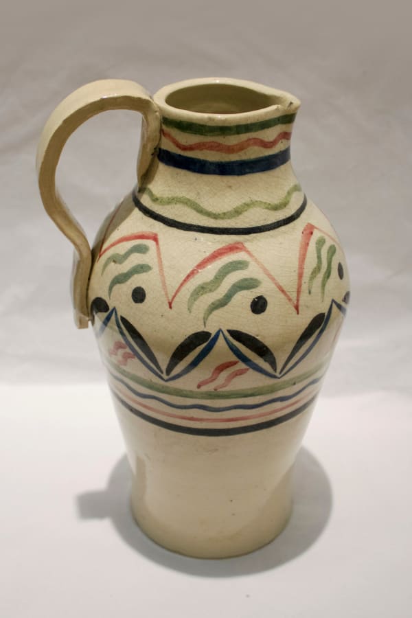 Emma Gillies Jug, 1930 glazed and painted earthenware