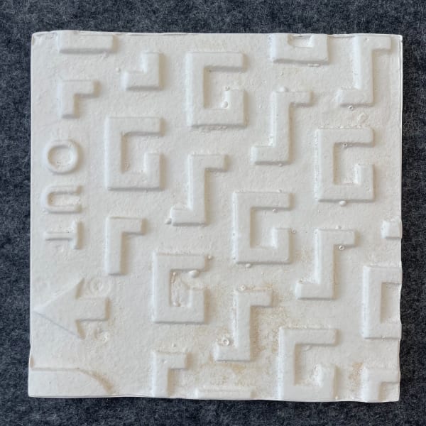 Rachel McClure Out Here, 2021 Plaster 20 x 20 x 1 cm