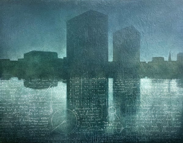 Tim Sandys Untitled (Mechanism) Oil on muslin on board 52 x 44 cm