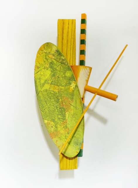 Doug Cocker RSA Song of Autumn VIII Painted wood construction approx. 32 x 17 x 10 cm