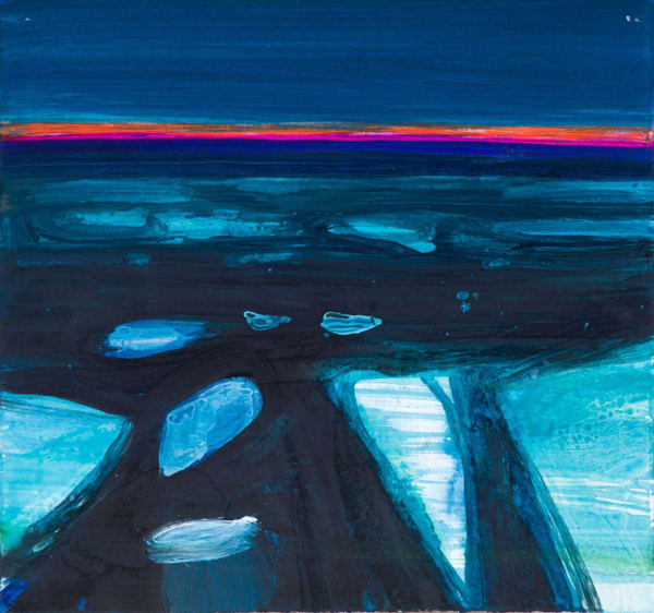 Barbara Rae RSA, Dusk Line, 2017