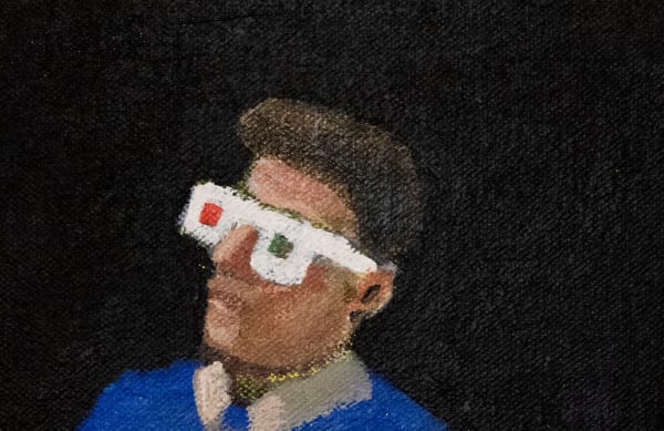 John Brown A Part of the Observable Universe 3 Acrylic on cotton on wood fragment Dimensions variable - approximate size 10 x 10 cm