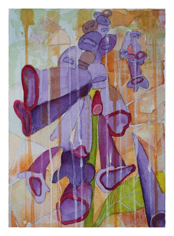 Elspeth Lamb RSA Summer Shower, 2025 Watercolour and collage 20 x 29 cm