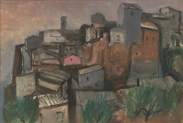 John Houston RSA Orvieto, 1953 Watercolour and gouache on paper 37 x 54.5 cm