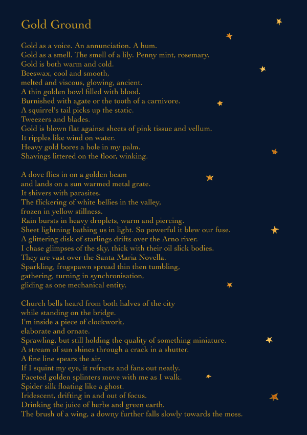 Elvey Anna Stedman Gold Ground, 2023 Film 4m 8s