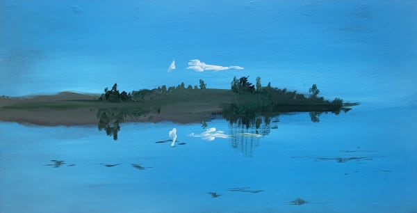 Aidan Stephen Ibid V, 2020 Oil on board 29 x 56 cm