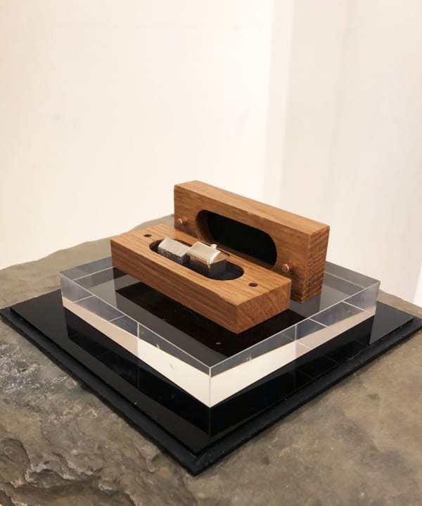 Mary Bourne RSA and Lynne Strachan Cabrach Houses Hallmarked silver in oak box 3 x 3.5 x 9 cm Edition of 10