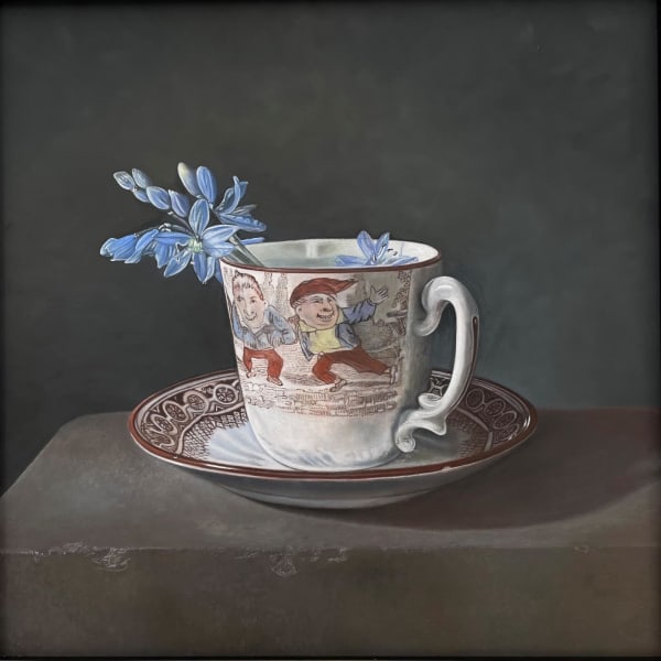 Ginny Page Spring in My Step, 2023 Oil on panel Unframed: 42 x 34 x 1 cm Framed: 48 x 40 x cm