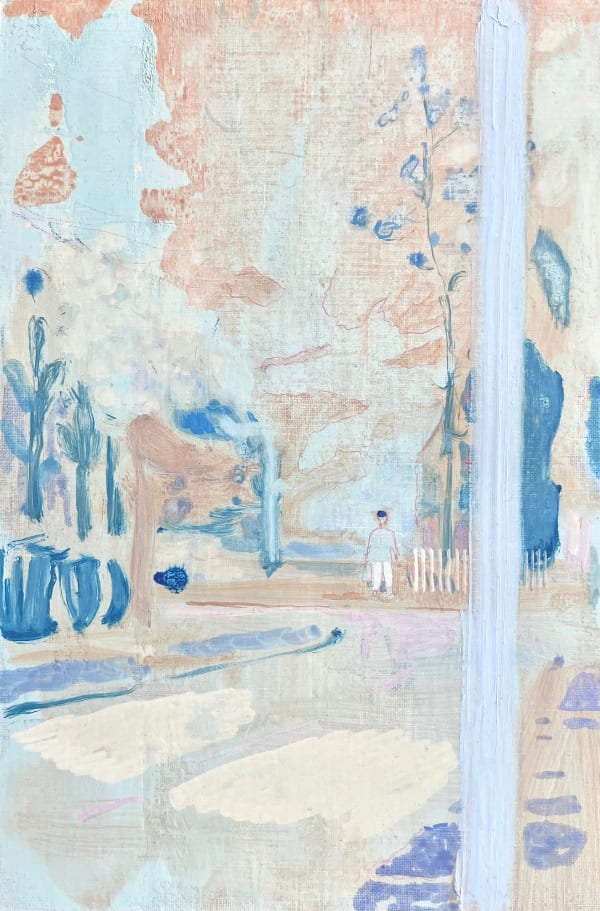 Barry McGlashan Groveland Oil and pencil on paper over panel Artwork size: 30.5 x 20.5 x 2 cm Frame size: 32.5 x 22.5 x 3 cm