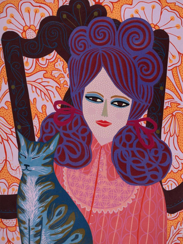Claire Roberts Jemima, 2024 Reductive woodcut Unframed: 60 x 45 cm Framed: 86 x 70 x 2 cm Edition of 7