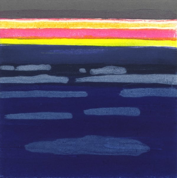 Barbara Rae RSA Sea Ice - Disko Bay, 2017 Carborundum print 35 x 35 cm Edition of 40