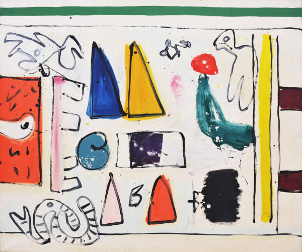 Alan Davie HRSA Signs of Life, 1962 Oil on canvas 152.5 x 183 cm