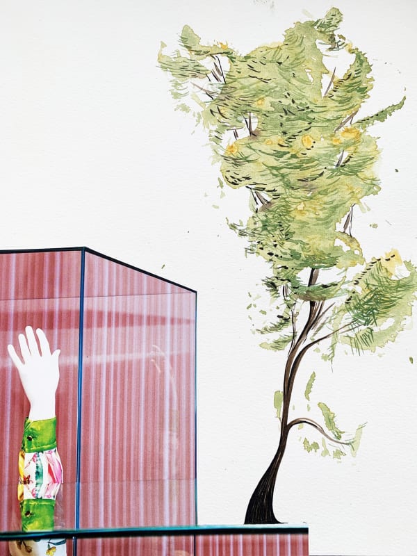 Gareth Fisher PRSA Untitled I, from the series Regions of the Ideal, 2020 Collage on watercolour paper 32 x 24 cm