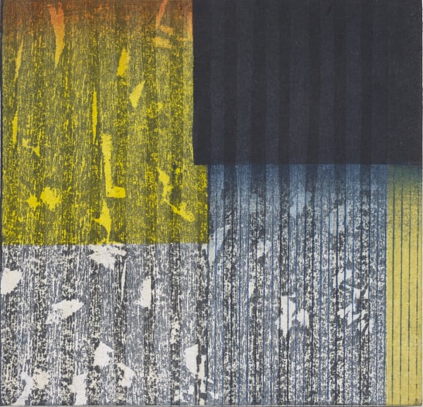 Paul Furneaux RSA Untitled Bokashi Mokuhanga on panel 15 x 15 cm