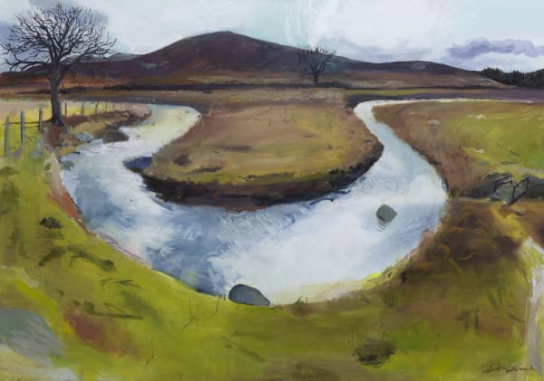 Kate Downie RSA Brerachan Water, 2025 Acrylic and oil on canvas 107 x 152 cm