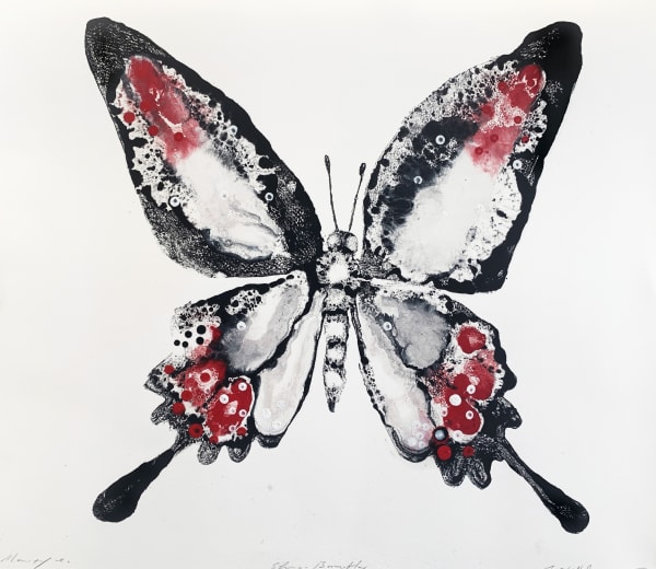 Stuart MacKenzie RSA Species Morphology: Butterfly 2, 2021 Oil on paper 30 x 35 cm