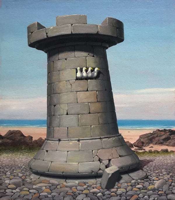 Gordon Mitchell RSA Castlemaine 4X Oil on canvas board 30.5 x 25.5 cm