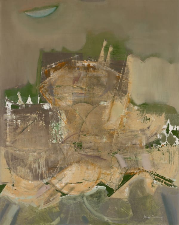 James Cumming RSA Woman with Second Sight, 1962 oil on canvas 74.0 x 58.4cm (sight)/ 85.7 x 71.2cm (frame)