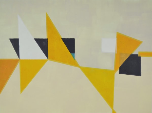 Hetty Haxworth Sharp golden light, 2021 Monoprint Framed: 89 x 109 cm