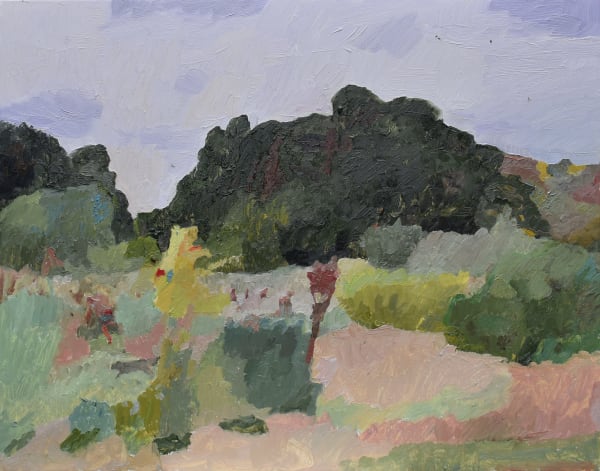 Catharine Davison From the Land Oil on gesso cradled painting panel 35.5 x 45.5 x 19 cm
