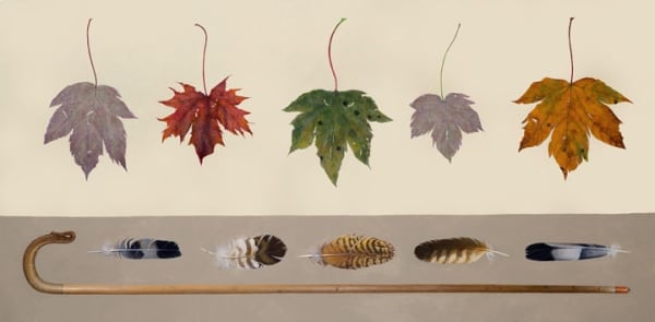 James H Fairgrieve RSA Autumn Walk Acrylic 122 x 61 cm