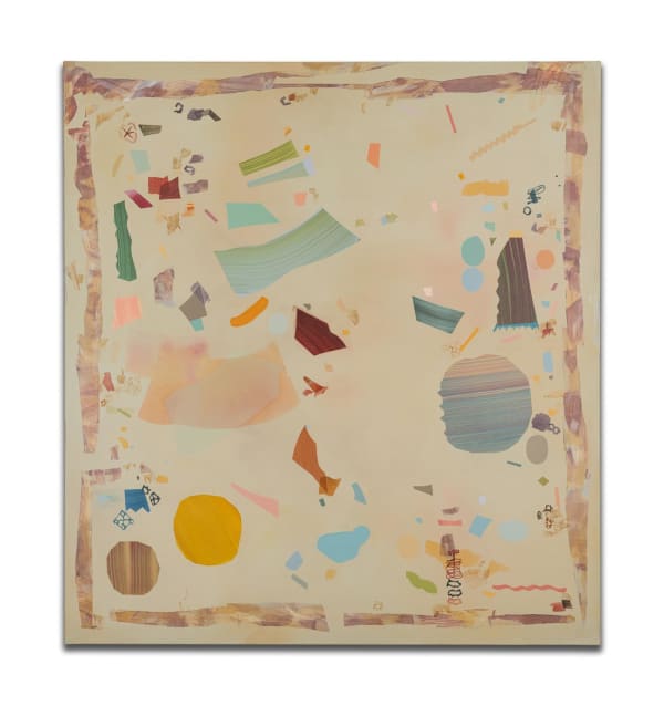 Melanie Berman Reminiscent of a legend, 2025 Acrylic gesso on canvas 130 x 120 x 4 cm