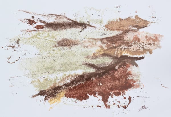 Siobhan McLaughlin South Sutor, 2023 Earth pigment collagraph on paper 21 x 30 cm