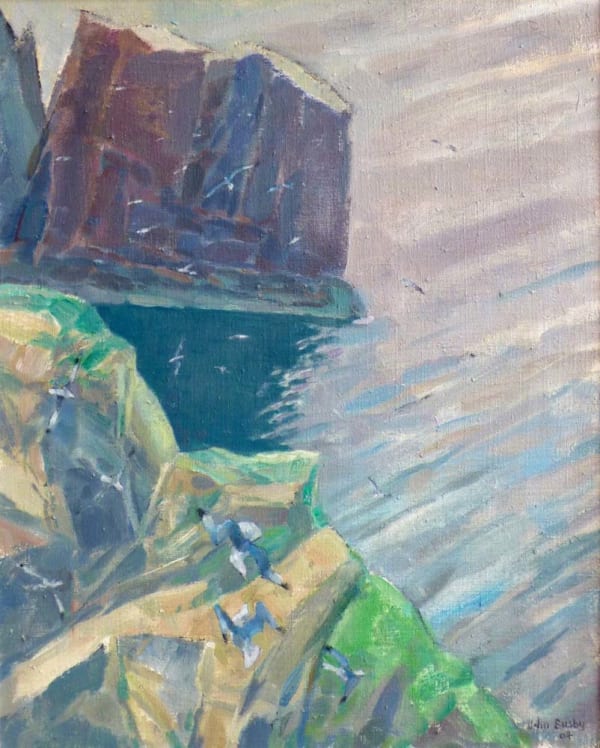 John Busby RSA Kittiwakes, St Abbs Head 2, 2004 Oil on canvas 51 x 41 cm