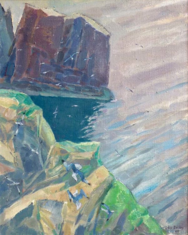 John Busby RSA Kittiwakes, St Abbs Head 2, 2004 Oil on canvas 51 x 41 cm