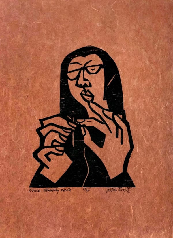 Willie Rodger RSA, Woman Threading a Needle