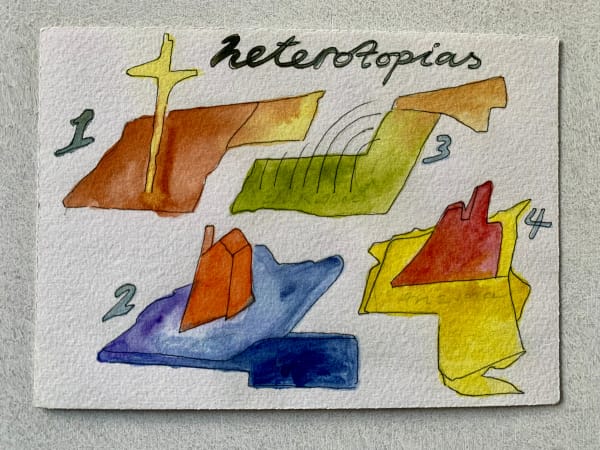 Fiona Dean RSA, Landscape Offerings: Remembered landscapes: Maquette 1 multiples: note iv, heterotopias - Patterned hillside - lowlands