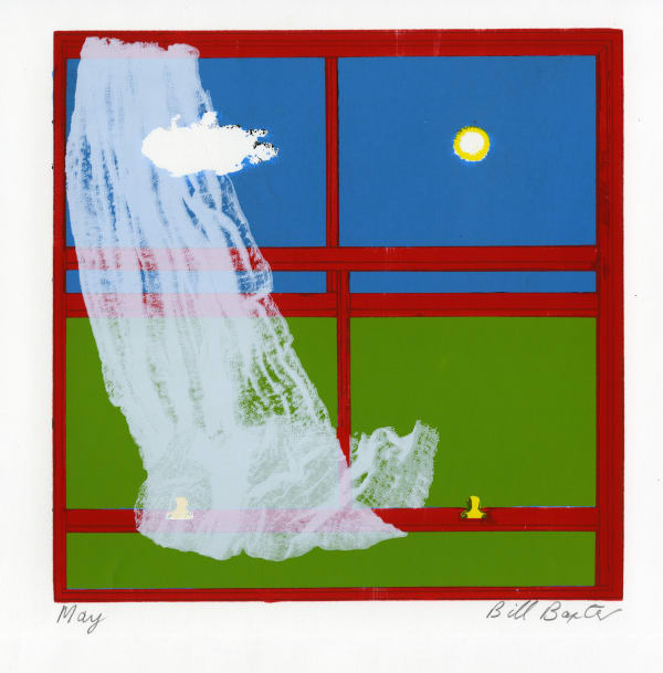 William Baxter Untitled (May, Peacock Printmakers Calendar, 1976), 1976 Screenprint (NN) 25 x 25 cm (screen size); 40.5 x 40.5 cm (support)