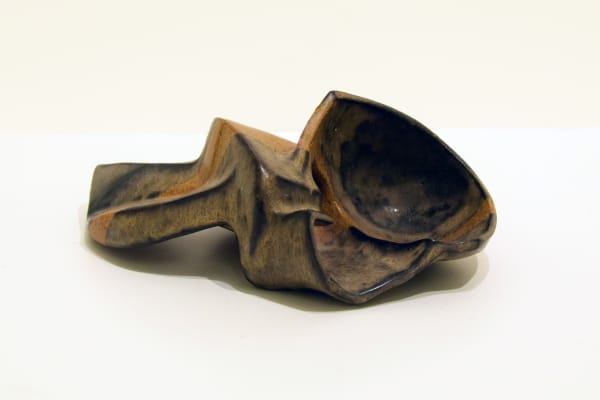 Frank Pottinger RSA Untitled (Black and Brown Abstract I) Glazed ceramic 12 x 19 x 11 cm
