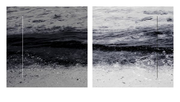 Bill Taylor Slow Tide, 2025 Archival pigment prints on Hahnemuhle paper (diptych) Unframed: 50 x 50 cm Framed: 55 x 55 x 3 cm