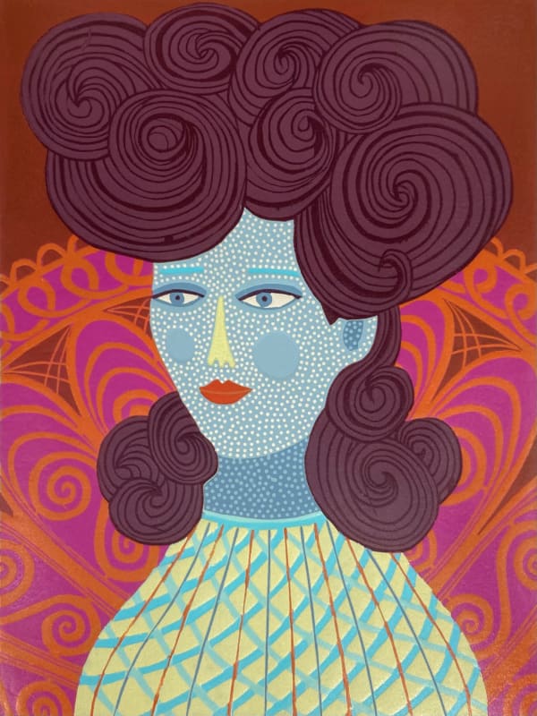 Claire Roberts Curlicue, 2022 Woodcut Unframed: 60 x 45 cm Framed: 70 x 86 cm Edition of 8